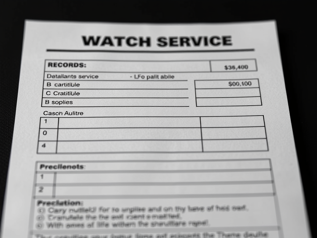 Watch service illustration
